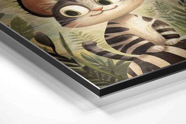 Whimsical Striped Kitten