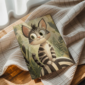 Whimsical Striped Kitten