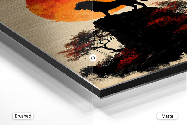 Lion Silhouette at Sunset