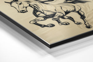 Abstract Galloping Horse