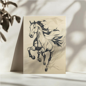 Abstract Galloping Horse
