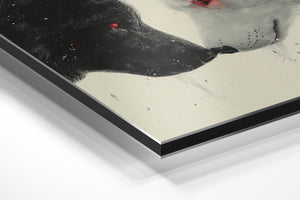 Black and White Wolves