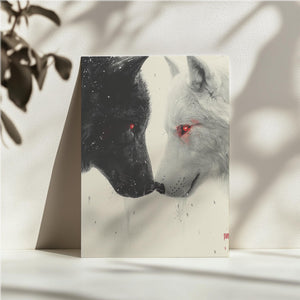 Black and White Wolves