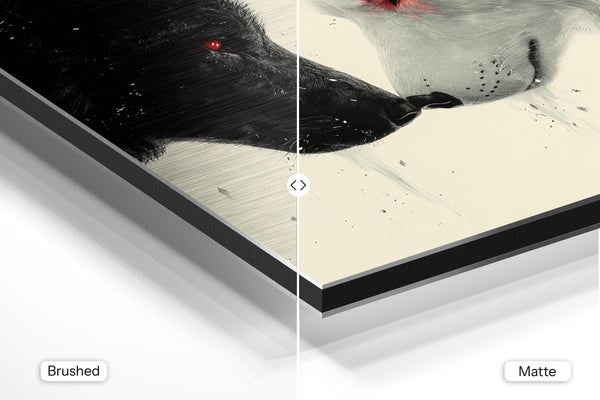 Black and White Wolves