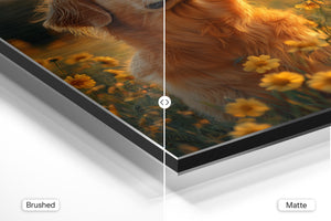 Golden Retriever in Flowers