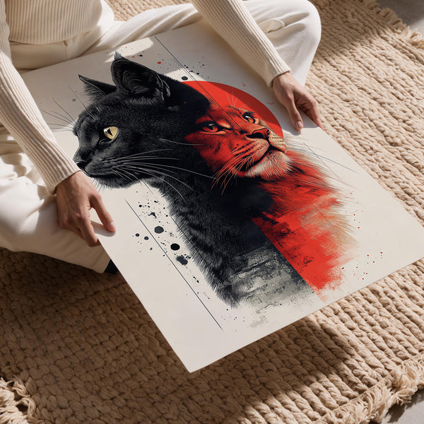 Feline Duality Art