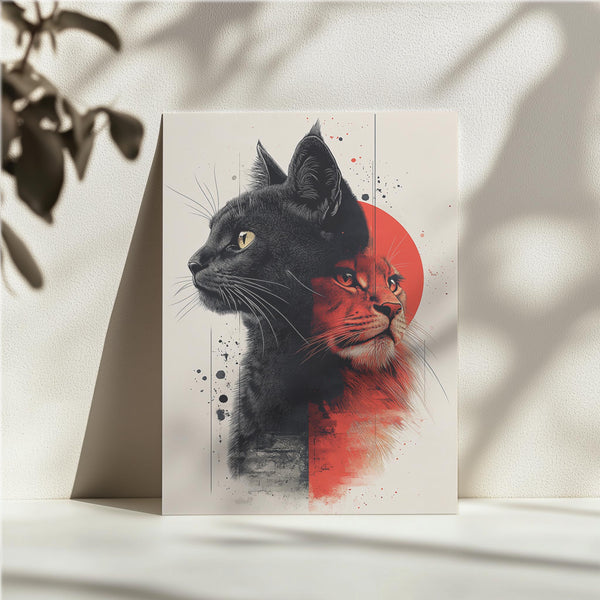 Feline Duality Art