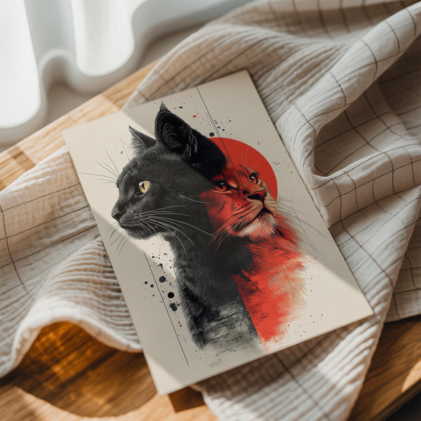 Feline Duality Art