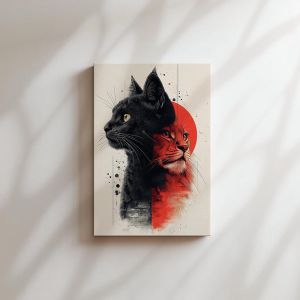 Feline Duality Art