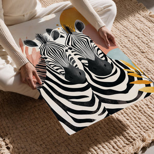 Zebra Duo Abstract