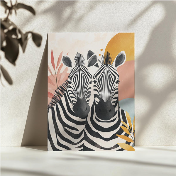 Zebra Duo Abstract