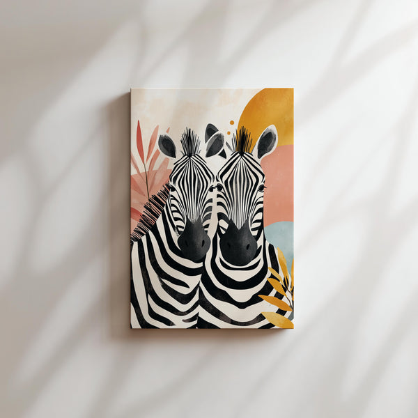 Zebra Duo Abstract