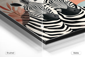 Zebra Duo Abstract
