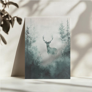 Deer in Misty Glade