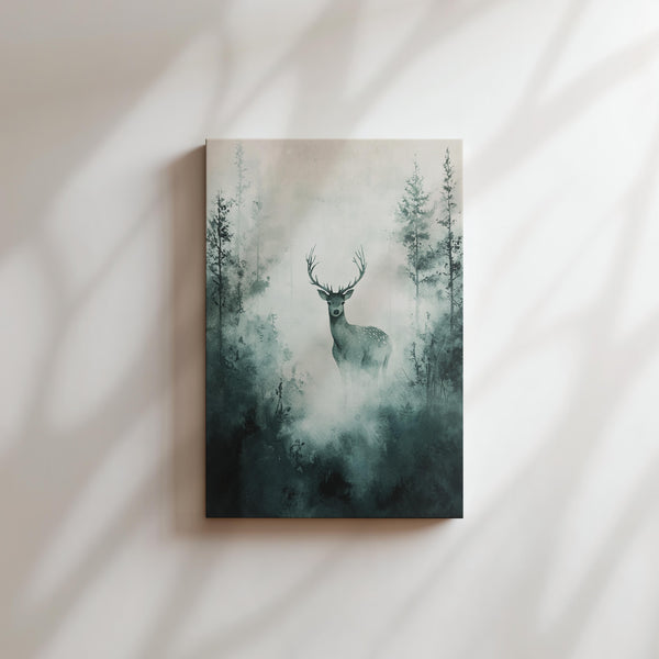 Deer in Misty Glade