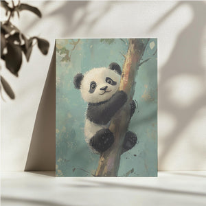 Panda Climbing Tree