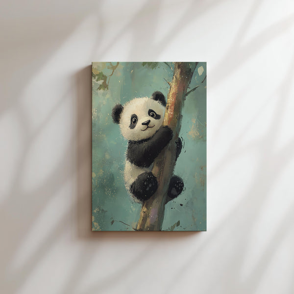 Panda Climbing Tree