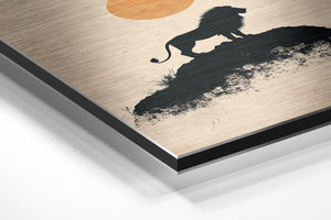 Lion Silhouette Sunset