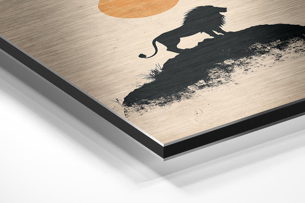 Lion Silhouette Sunset