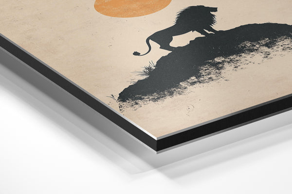 Lion Silhouette Sunset