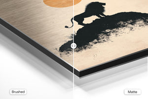 Lion Silhouette Sunset