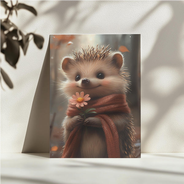 Hedgehog with Flower
