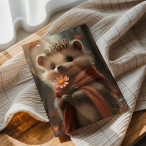 Hedgehog with Flower