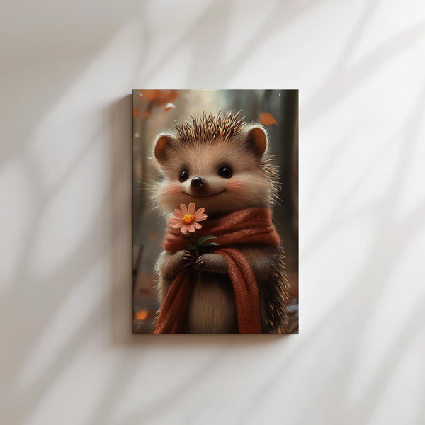 Hedgehog with Flower