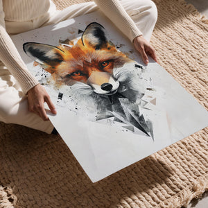 Geometric Fox Portrait