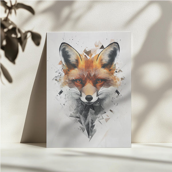 Geometric Fox Portrait