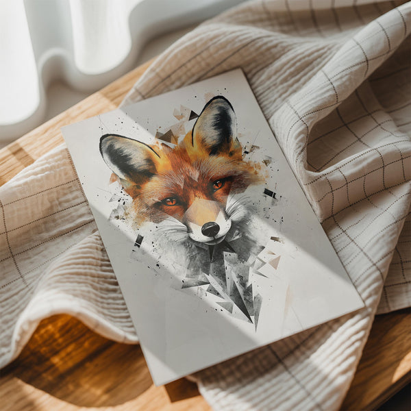 Geometric Fox Portrait