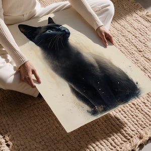 Black Cat Artistic Glow