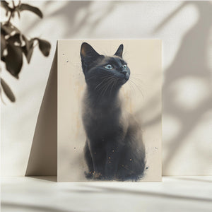 Black Cat Artistic Glow
