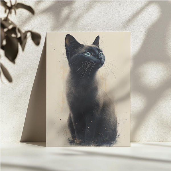 Black Cat Artistic Glow