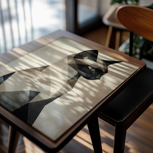 Geometric Cat Portrait