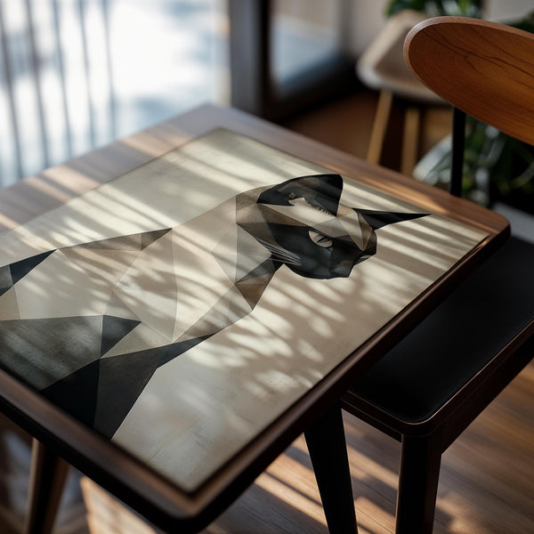 Geometric Cat Portrait