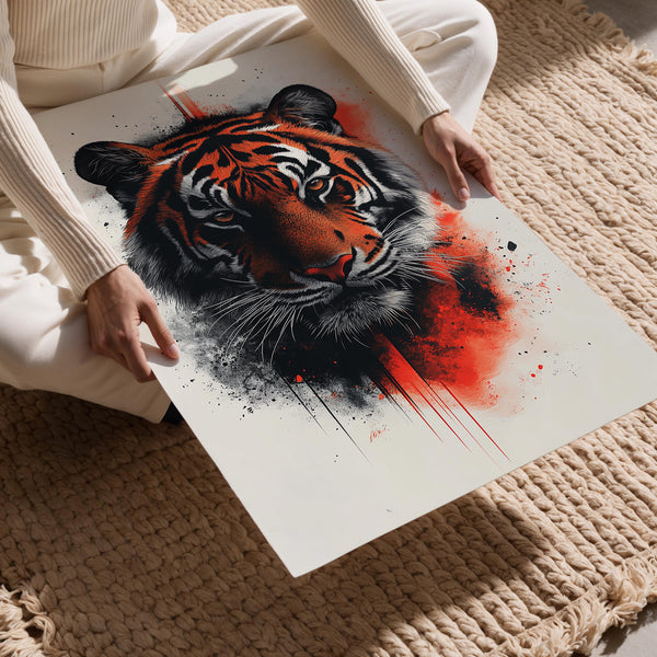 Fierce Tiger Portrait