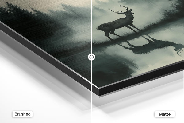 Deer in Misty Reflection