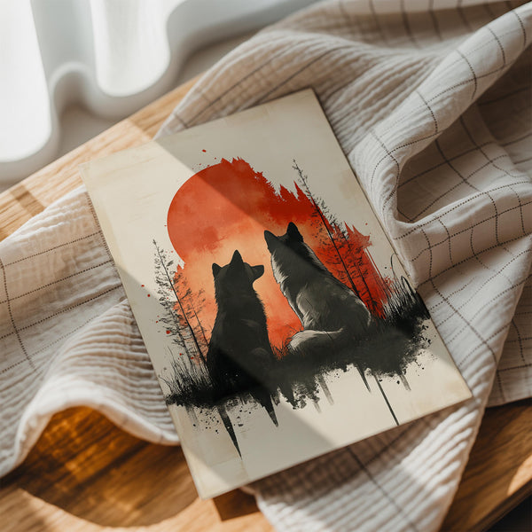 Wolves at Sunset