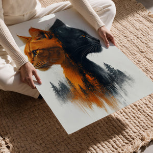 Dual-Tone Feline Contrast