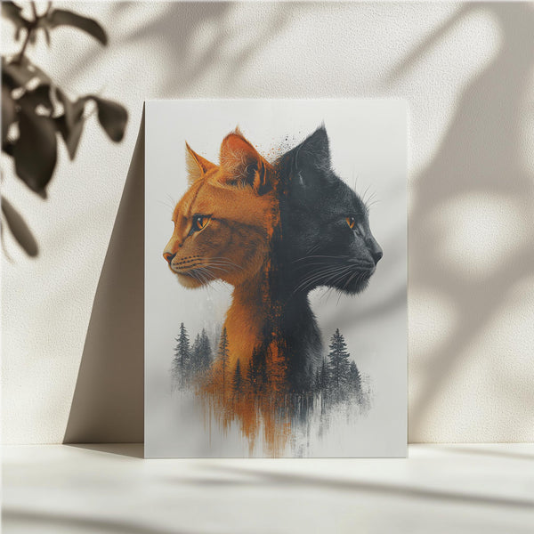 Dual-Tone Feline Contrast