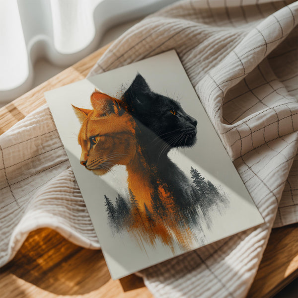 Dual-Tone Feline Contrast