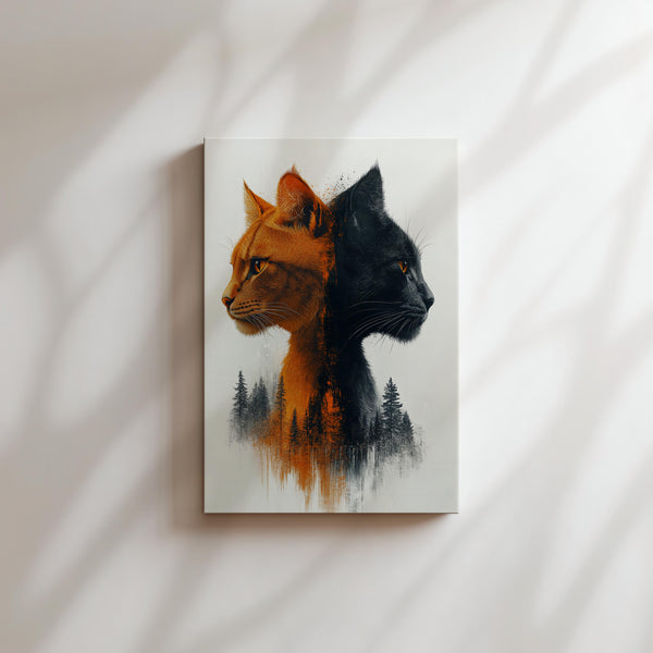 Dual-Tone Feline Contrast