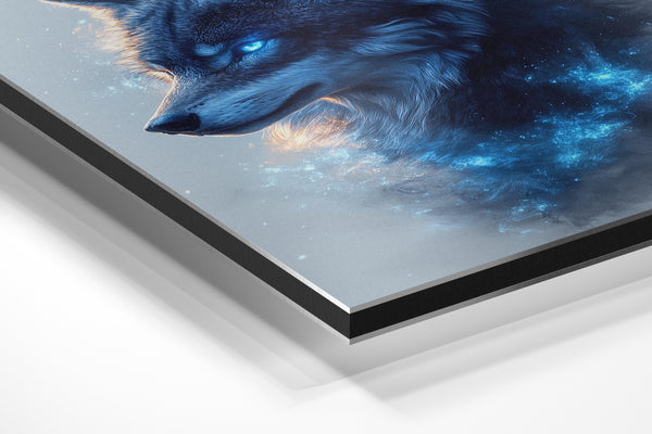 Cosmic Blue Wolf