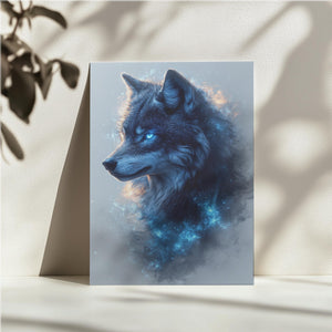 Cosmic Blue Wolf