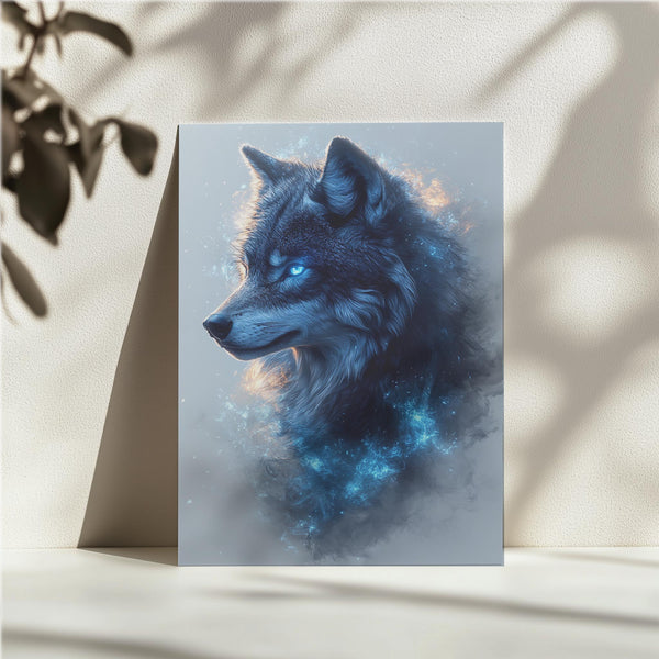 Cosmic Blue Wolf