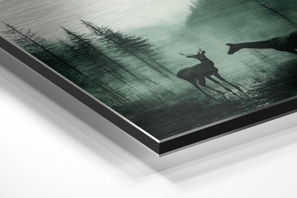 Deer in Misty Valley