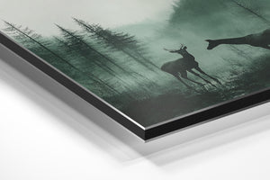 Deer in Misty Valley