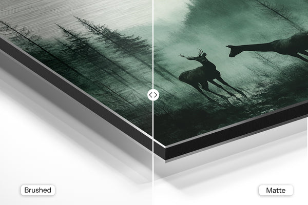 Deer in Misty Valley