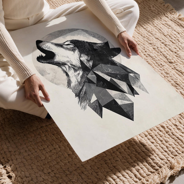 Geometric Howling Wolf